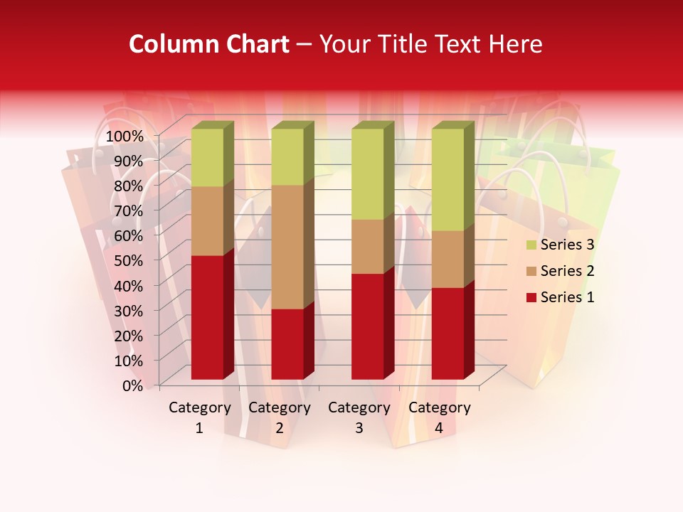 Illustration Consumerism Striped PowerPoint Template