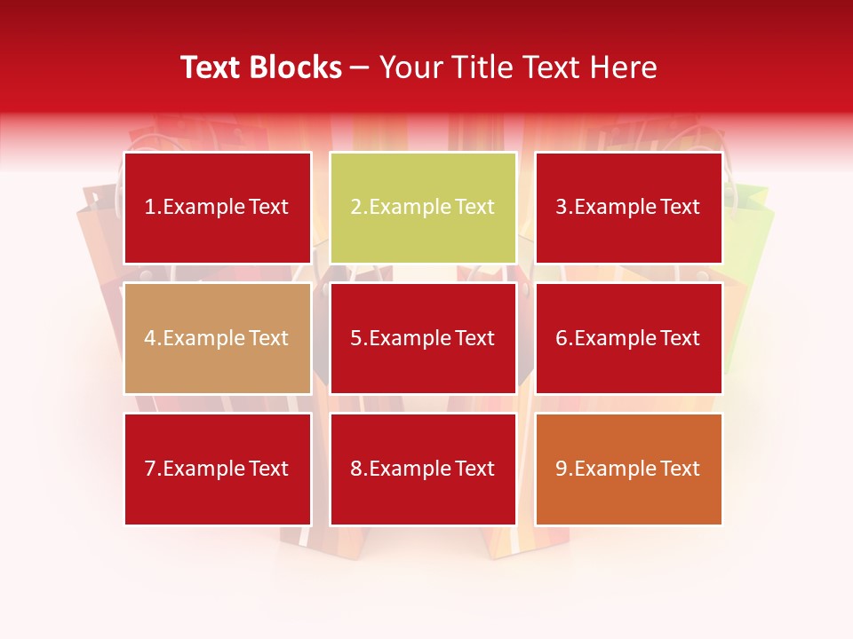 Illustration Consumerism Striped PowerPoint Template