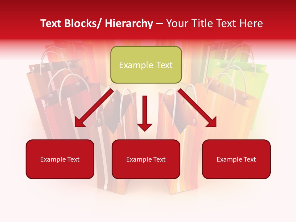 Illustration Consumerism Striped PowerPoint Template