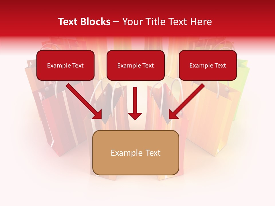 Illustration Consumerism Striped PowerPoint Template