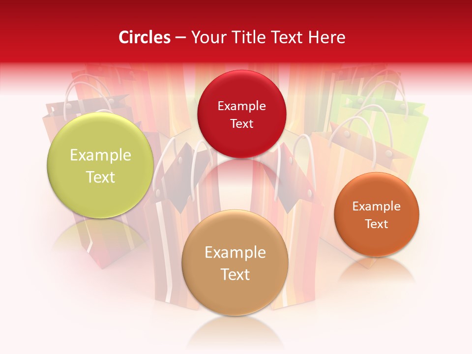 Illustration Consumerism Striped PowerPoint Template