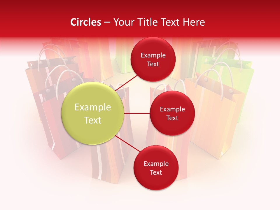 Illustration Consumerism Striped PowerPoint Template