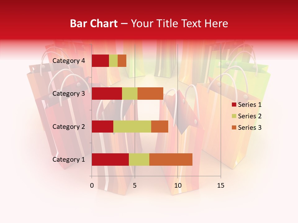 Illustration Consumerism Striped PowerPoint Template