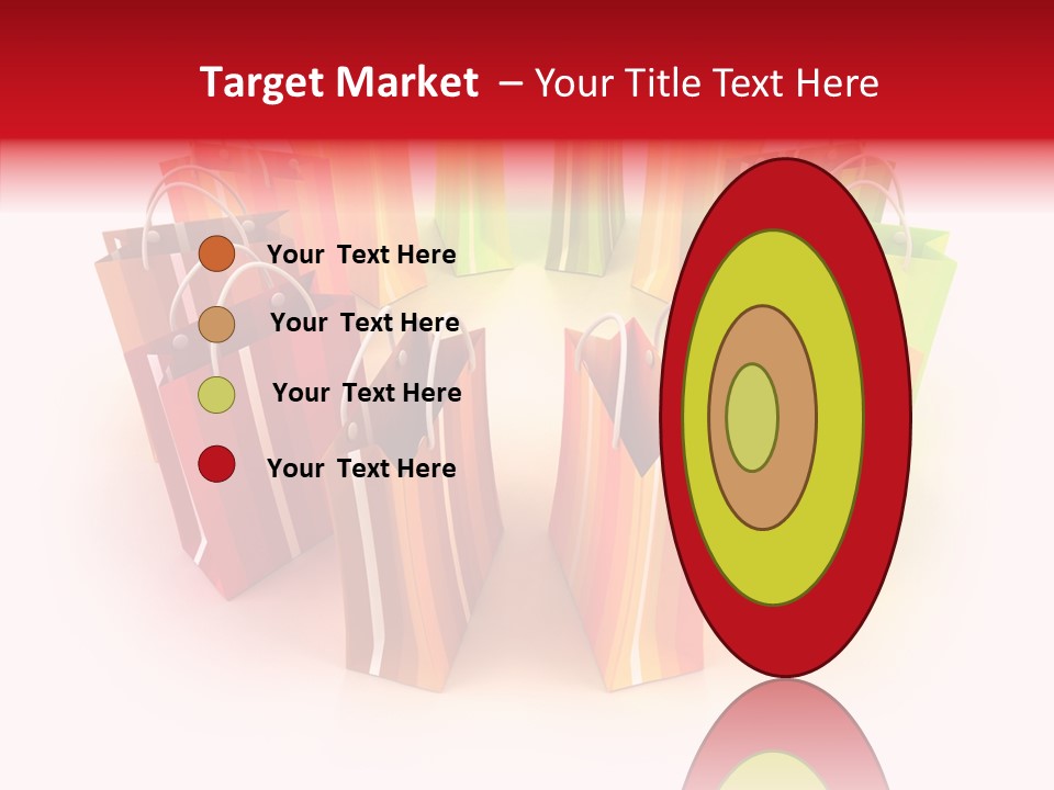 Illustration Consumerism Striped PowerPoint Template