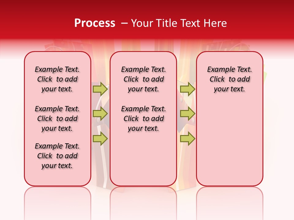 Illustration Consumerism Striped PowerPoint Template