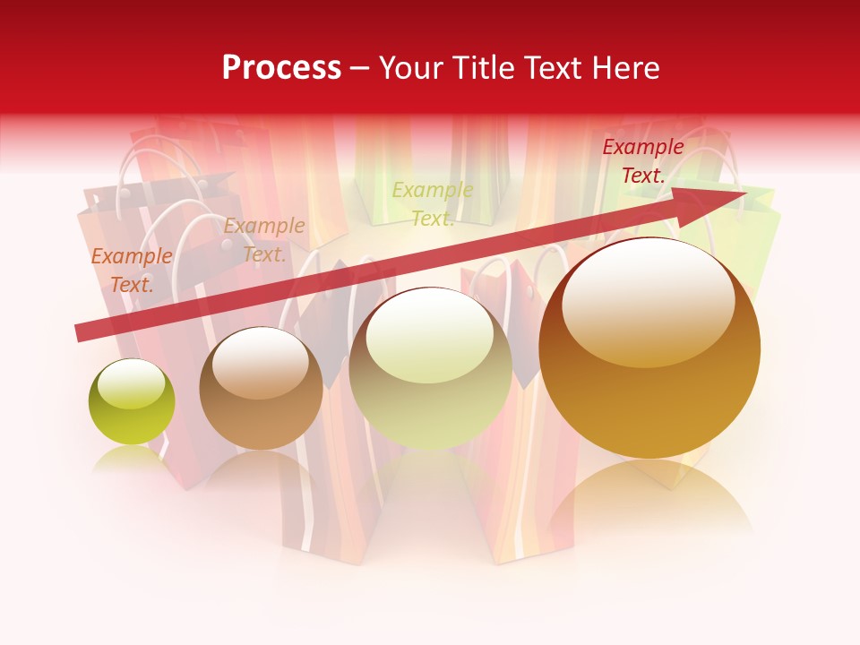 Illustration Consumerism Striped PowerPoint Template