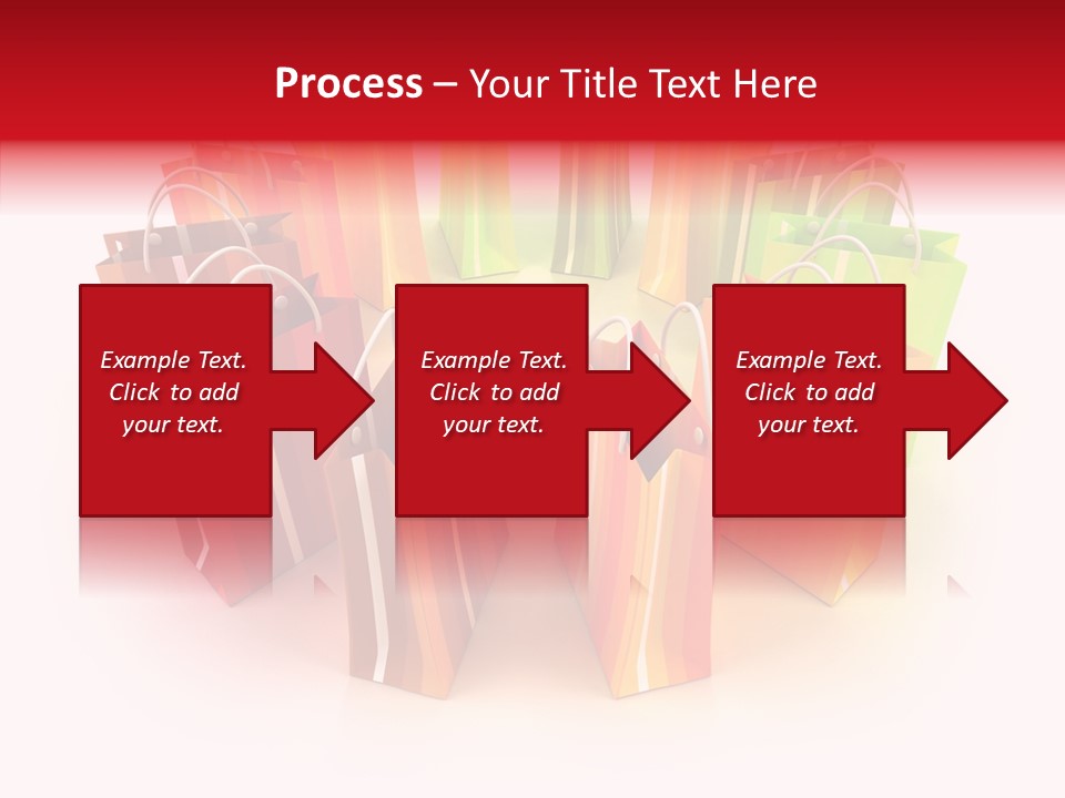 Illustration Consumerism Striped PowerPoint Template