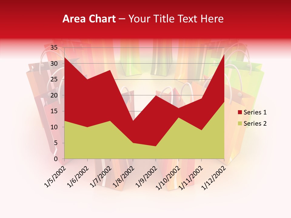 Illustration Consumerism Striped PowerPoint Template