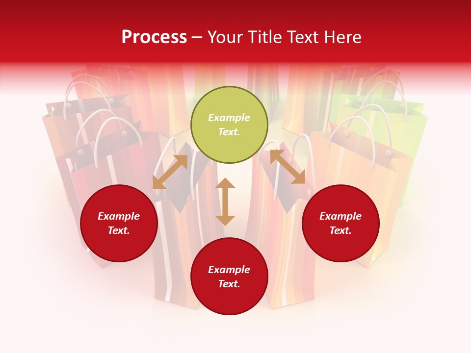 Illustration Consumerism Striped PowerPoint Template