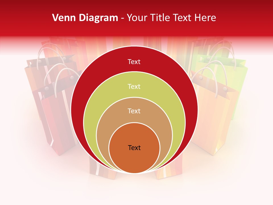 Illustration Consumerism Striped PowerPoint Template