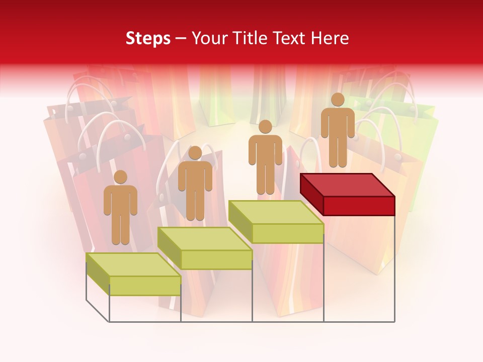 Illustration Consumerism Striped PowerPoint Template