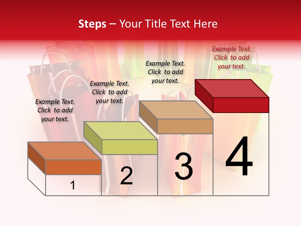Illustration Consumerism Striped PowerPoint Template