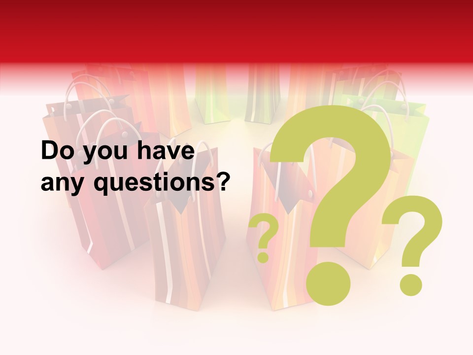 Illustration Consumerism Striped PowerPoint Template