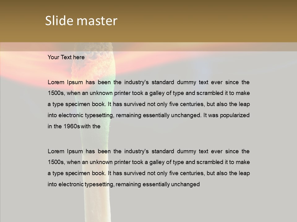 Fire Copyspace Hot PowerPoint Template