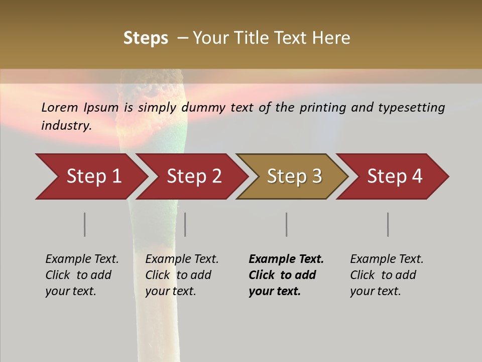 Fire Copyspace Hot PowerPoint Template