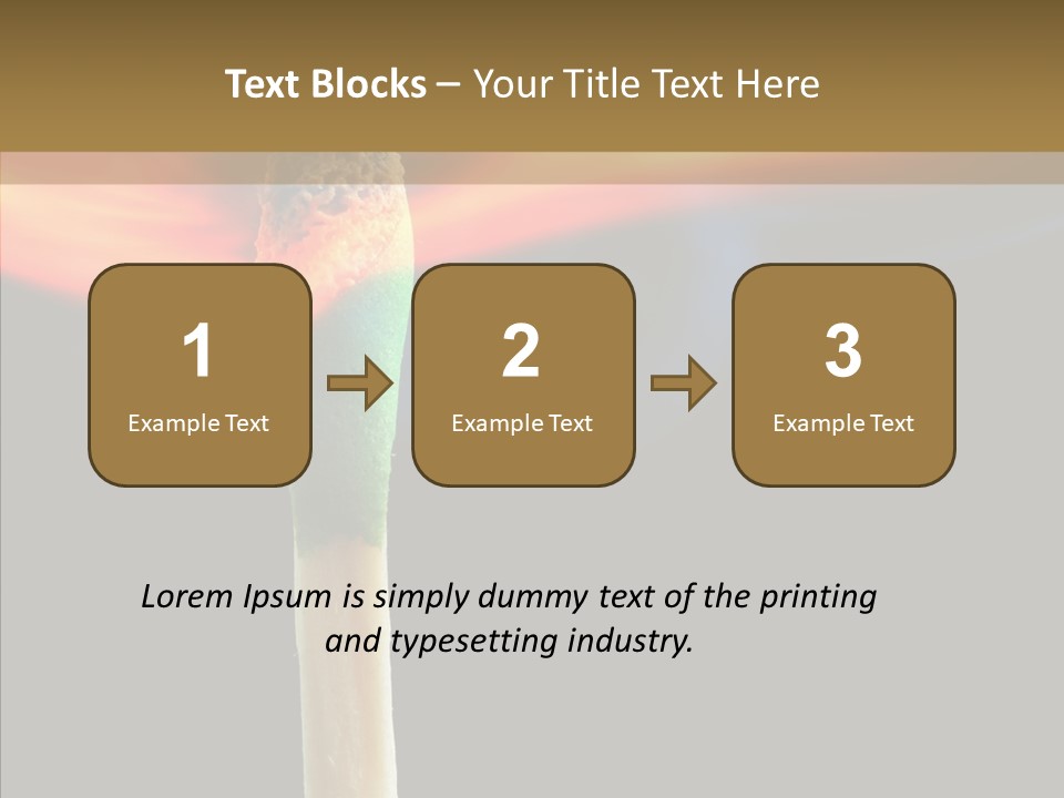 Fire Copyspace Hot PowerPoint Template