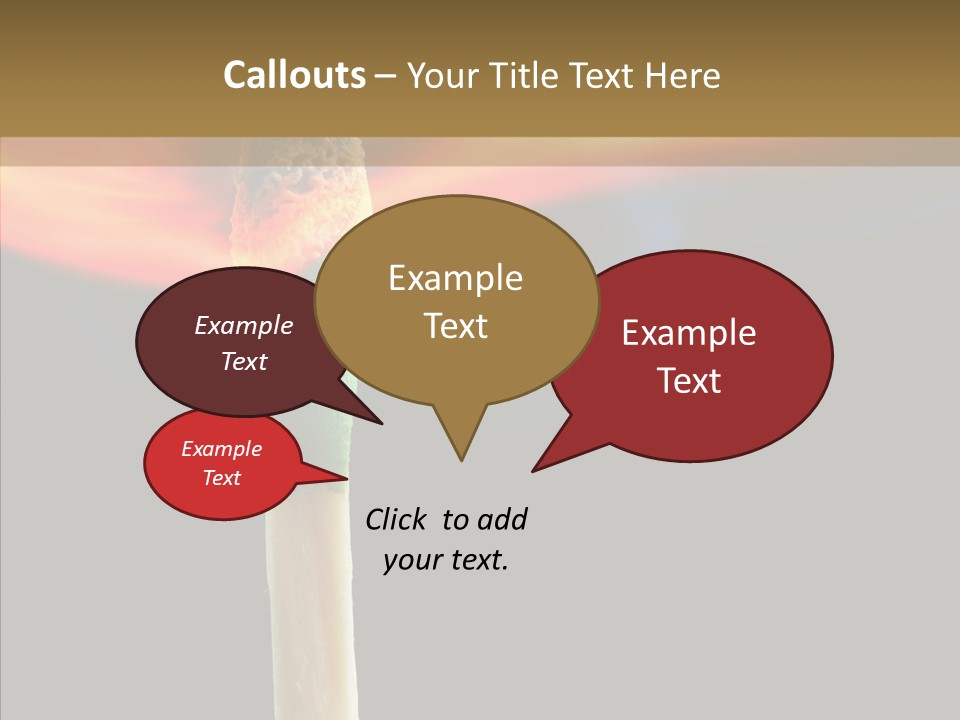 Fire Copyspace Hot PowerPoint Template