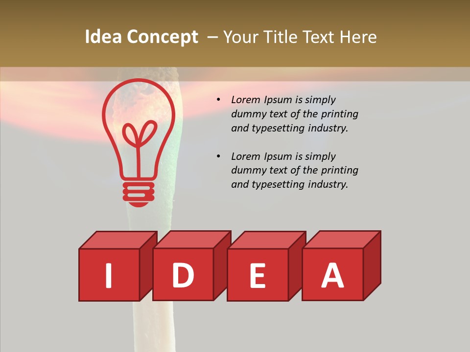 Fire Copyspace Hot PowerPoint Template