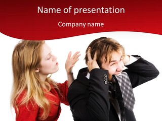 Rage Bite Conflict PowerPoint Template