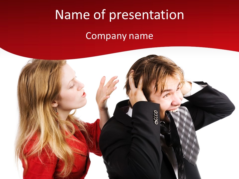 Rage Bite Conflict PowerPoint Template