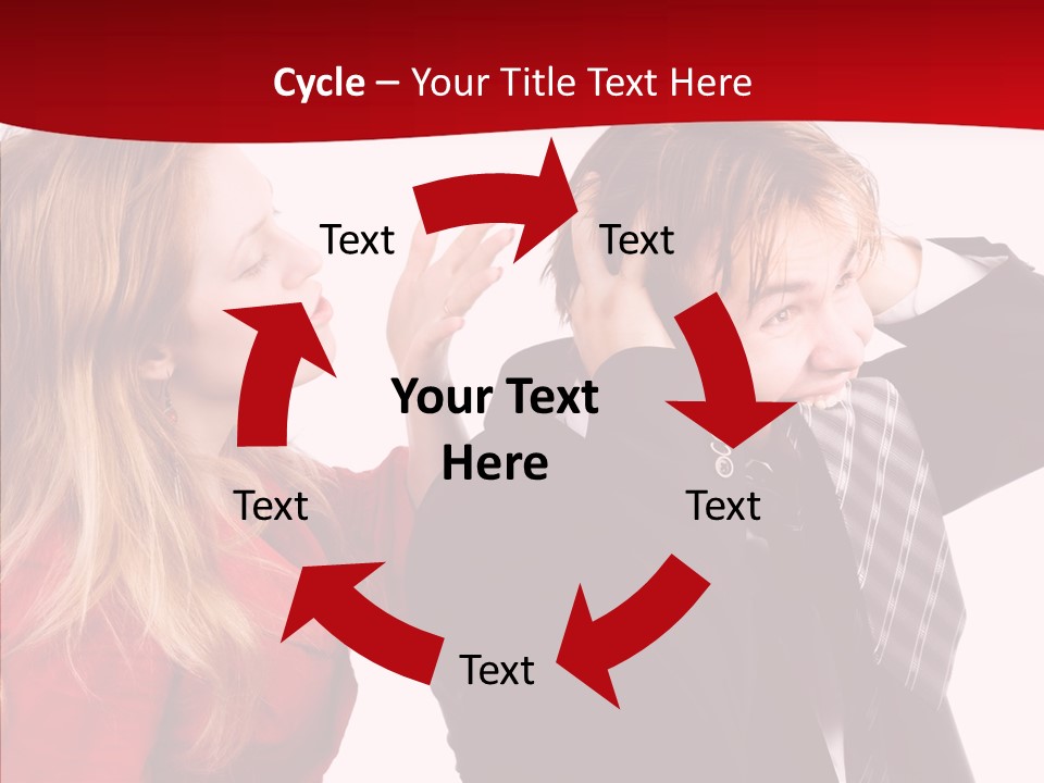 Rage Bite Conflict PowerPoint Template