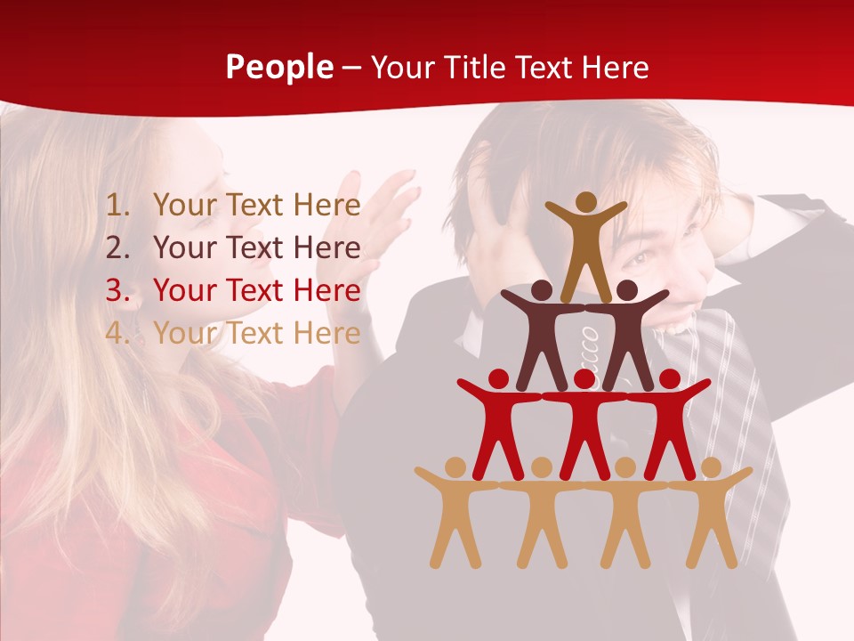 Rage Bite Conflict PowerPoint Template