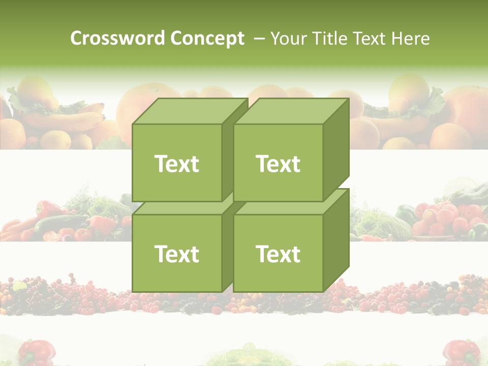 Fresh Garden Isolated PowerPoint Template