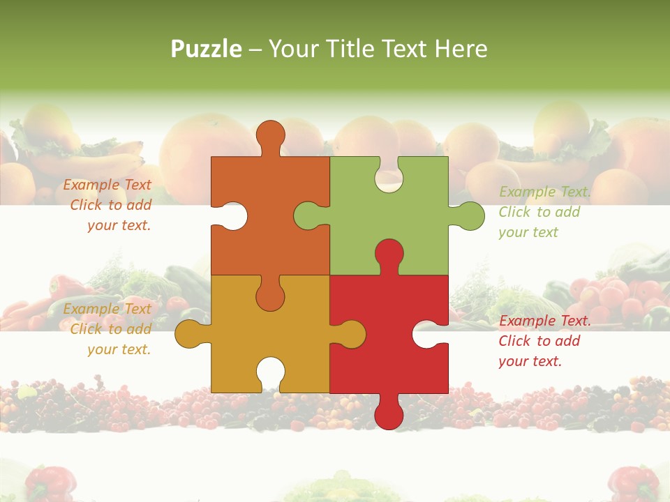 Fresh Garden Isolated PowerPoint Template