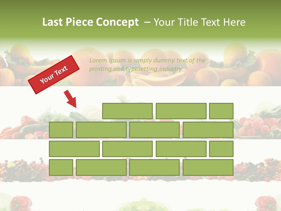 Fresh Garden Isolated PowerPoint Template