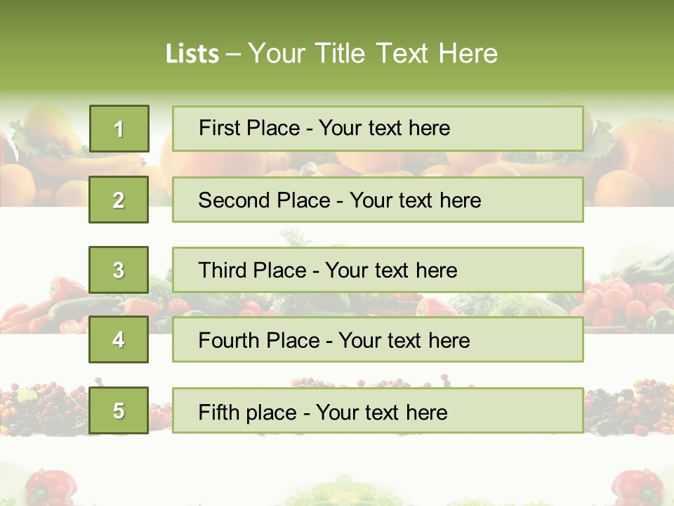 Fresh Garden Isolated PowerPoint Template