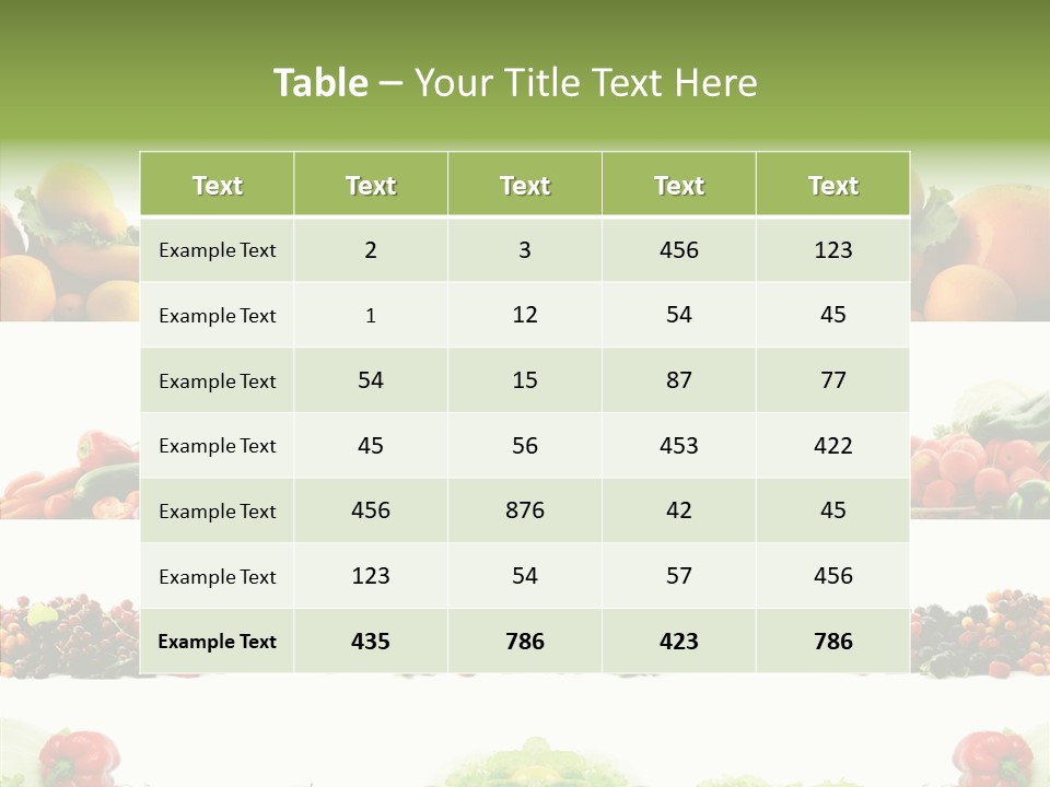 Fresh Garden Isolated PowerPoint Template