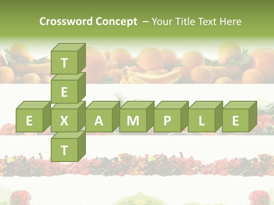 Fresh Garden Isolated PowerPoint Template