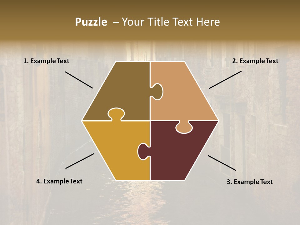 Vintage Stained Gondolier PowerPoint Template