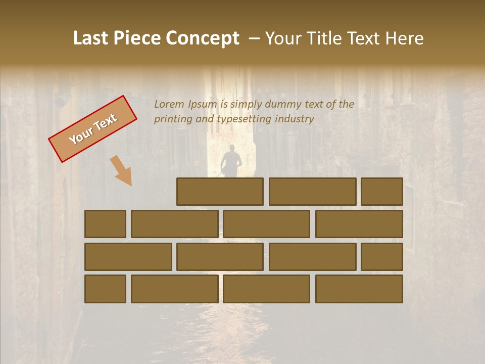 Vintage Stained Gondolier PowerPoint Template