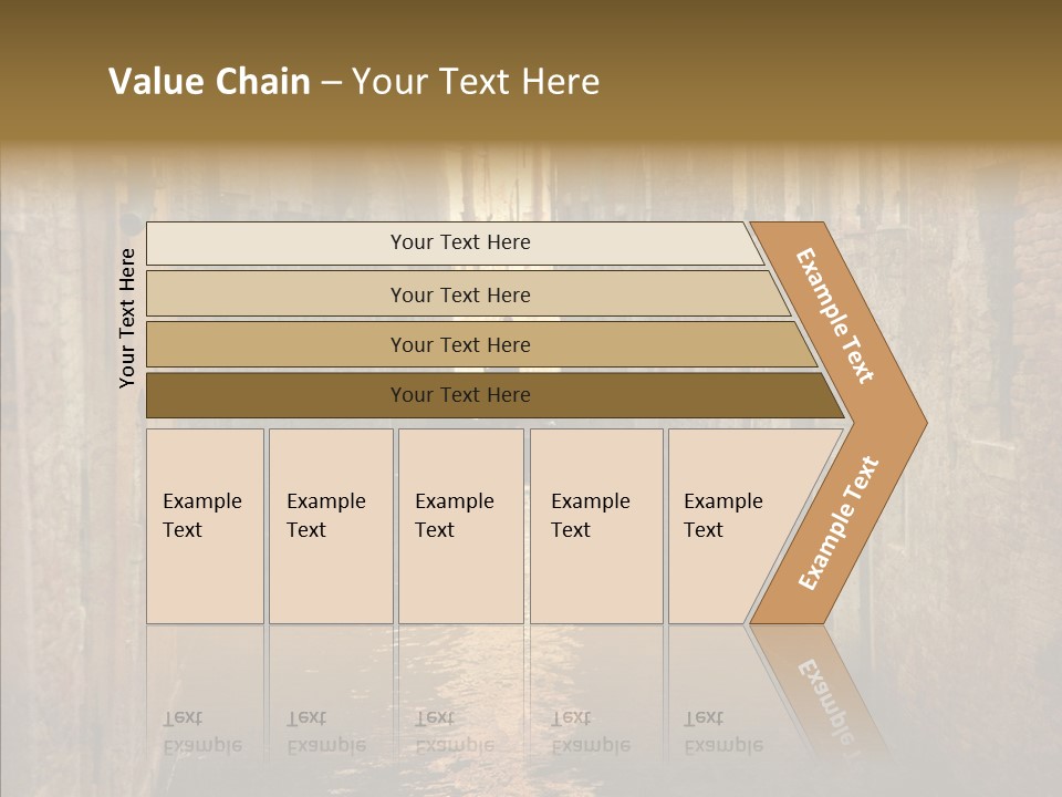 Vintage Stained Gondolier PowerPoint Template