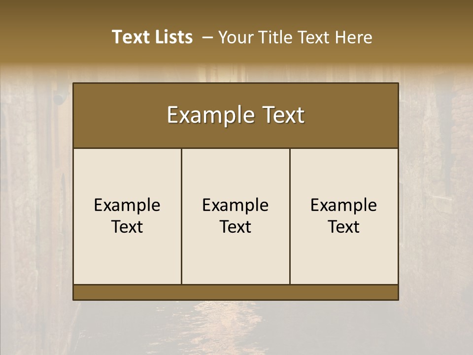 Vintage Stained Gondolier PowerPoint Template