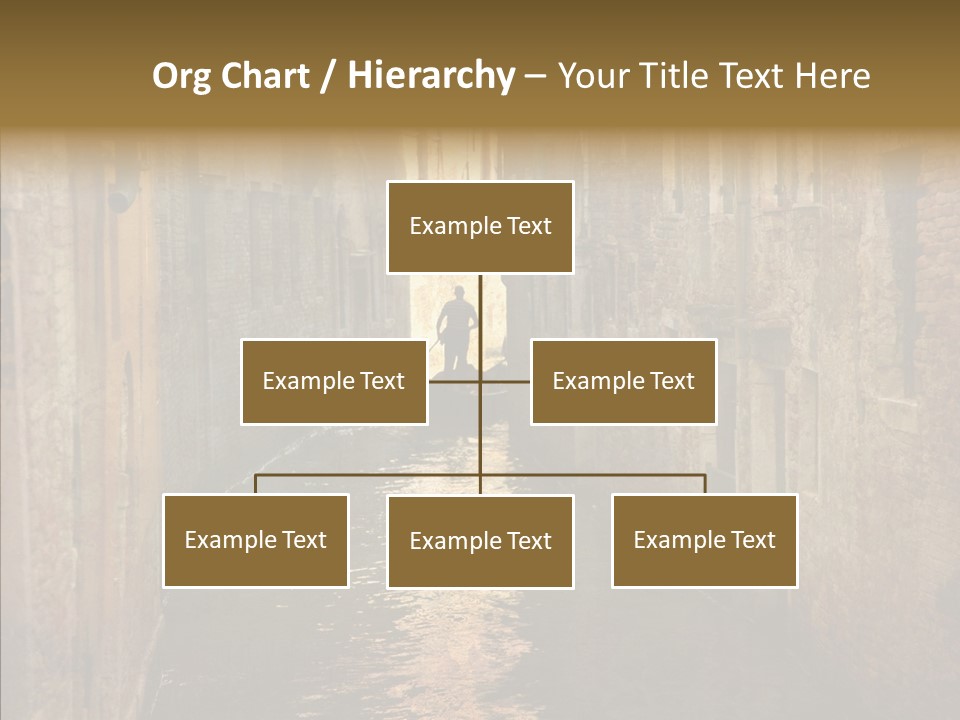 Vintage Stained Gondolier PowerPoint Template