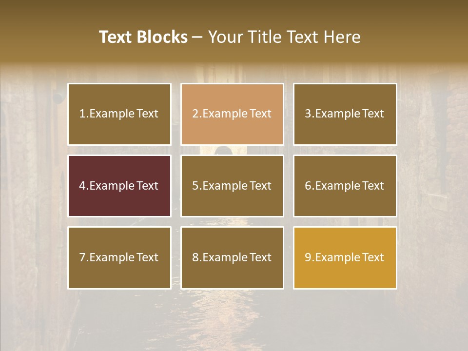 Vintage Stained Gondolier PowerPoint Template