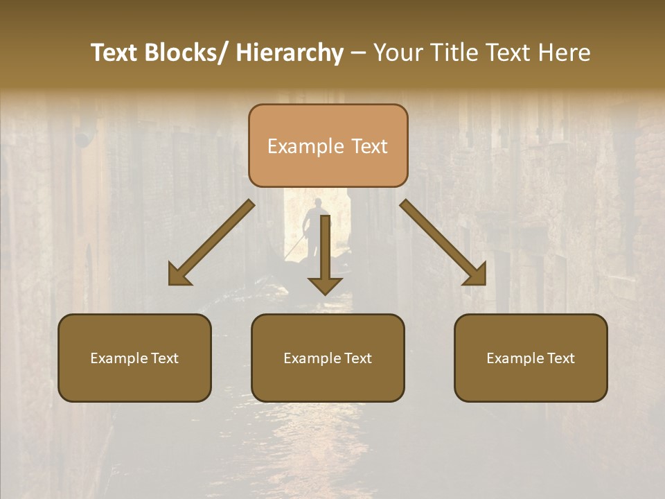 Vintage Stained Gondolier PowerPoint Template