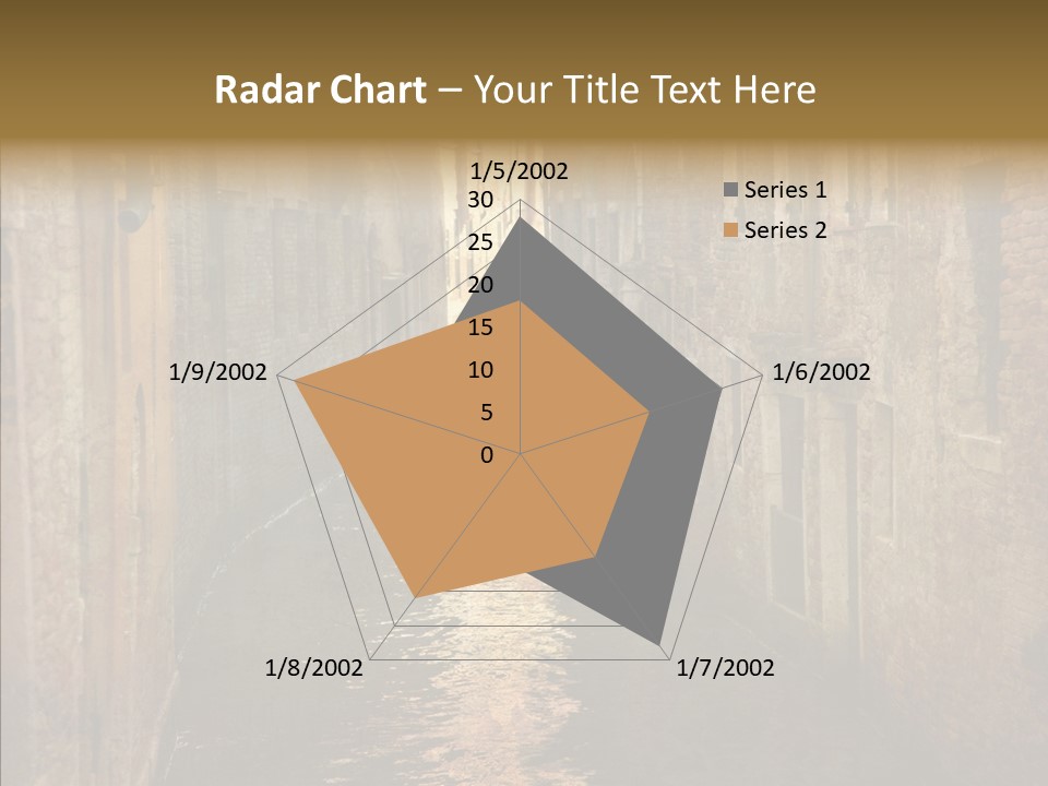 Vintage Stained Gondolier PowerPoint Template