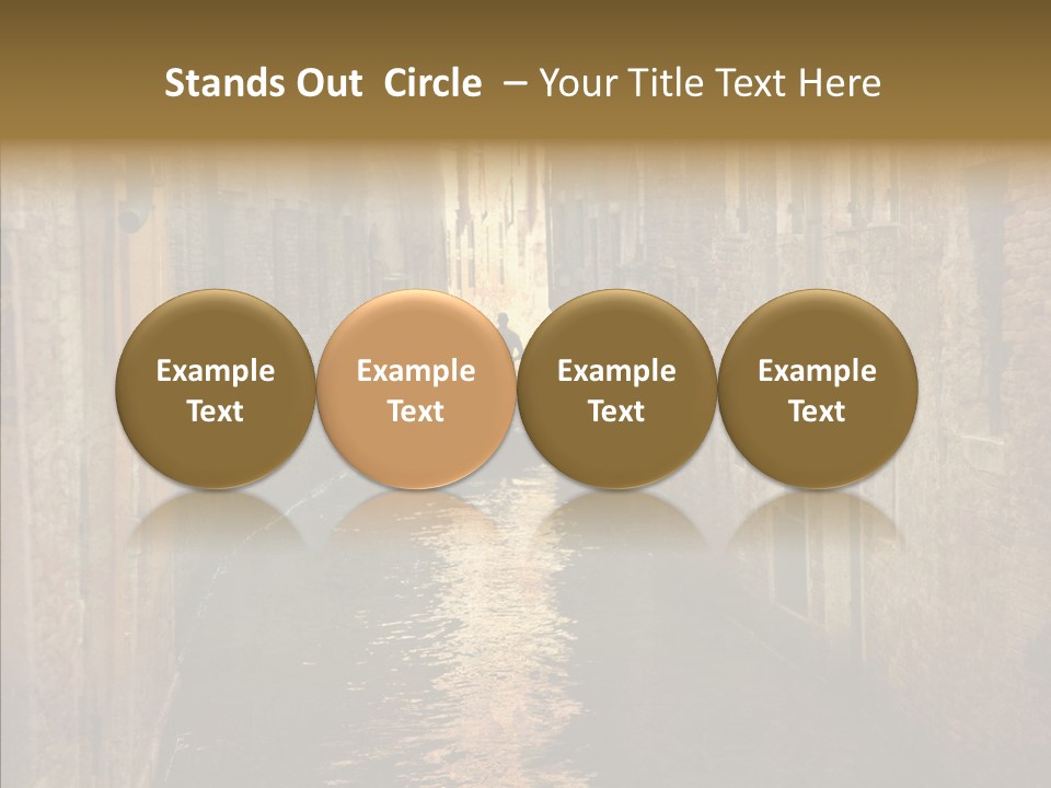 Vintage Stained Gondolier PowerPoint Template