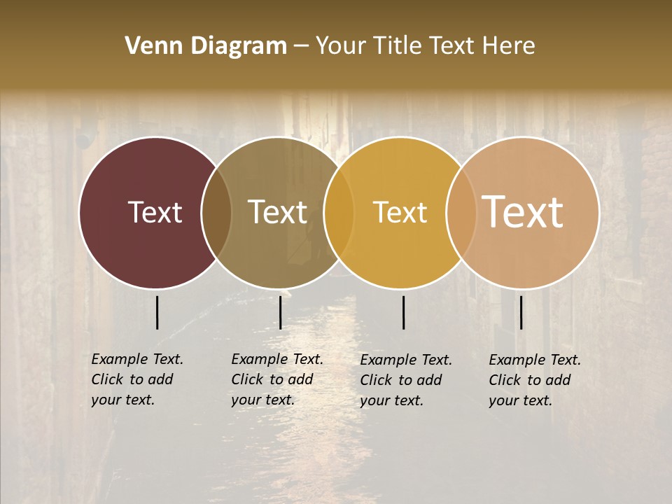 Vintage Stained Gondolier PowerPoint Template