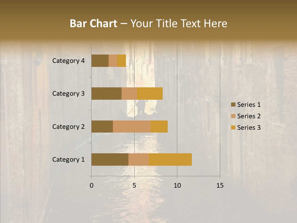 Vintage Stained Gondolier PowerPoint Template