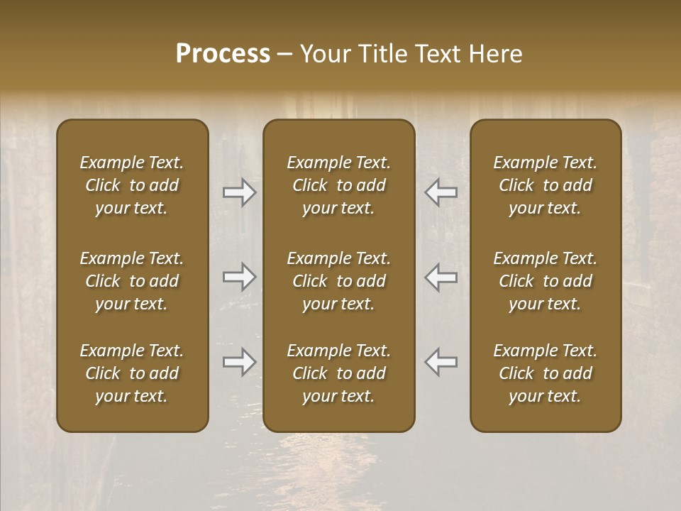Vintage Stained Gondolier PowerPoint Template