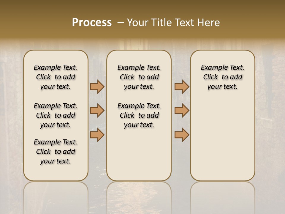 Vintage Stained Gondolier PowerPoint Template