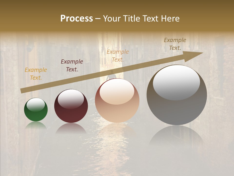 Vintage Stained Gondolier PowerPoint Template