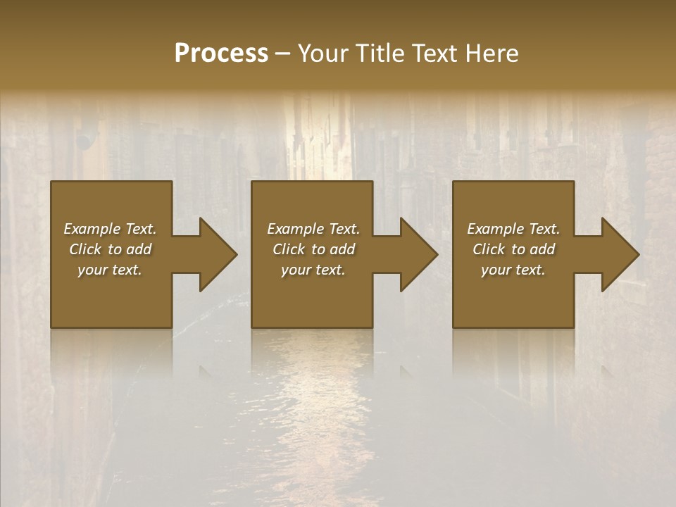 Vintage Stained Gondolier PowerPoint Template