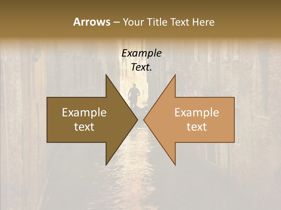 Vintage Stained Gondolier PowerPoint Template