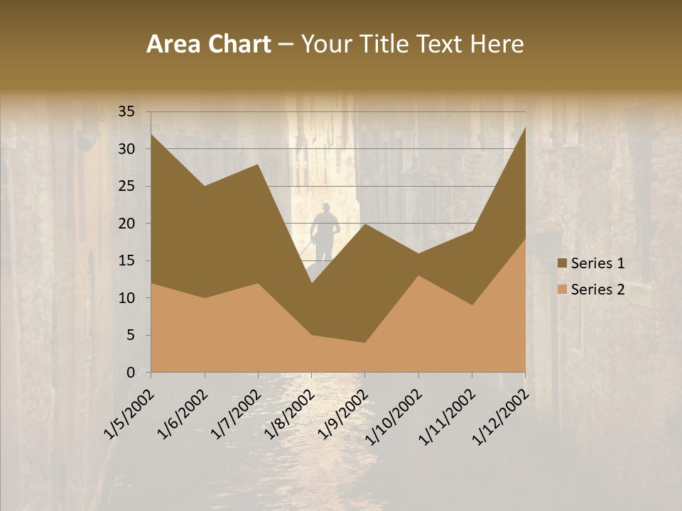 Vintage Stained Gondolier PowerPoint Template