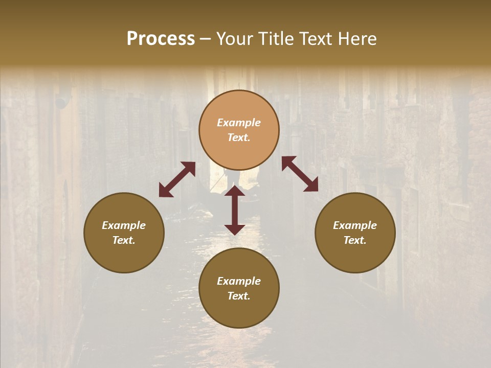 Vintage Stained Gondolier PowerPoint Template